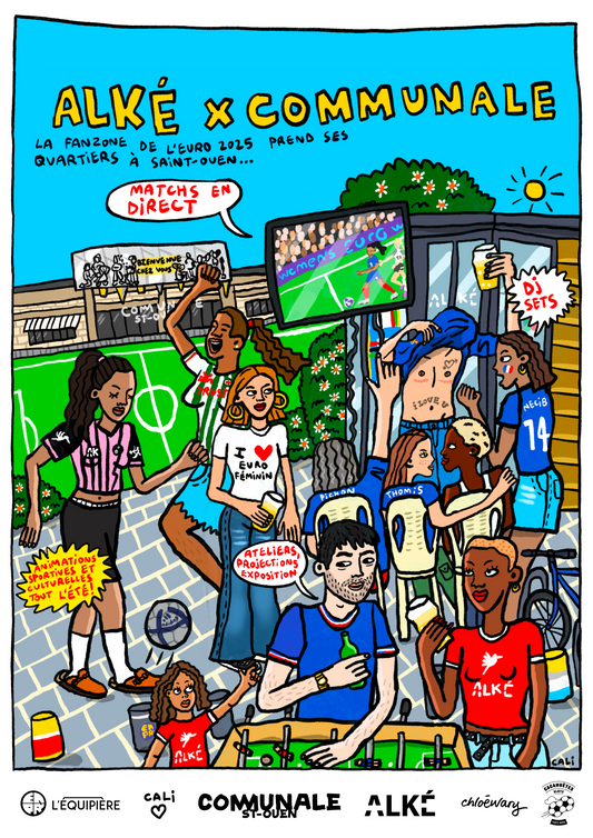 La fan zone de l'euro féminin de Communale x Alké