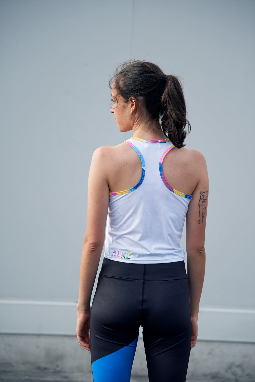 Crop Top Laure - Blanc / Imprimé Matisse