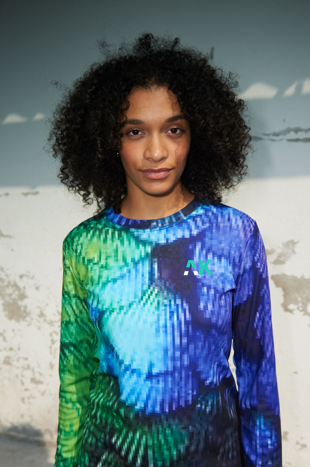 Maillot Gigi - Pixel Bleu & Vert
