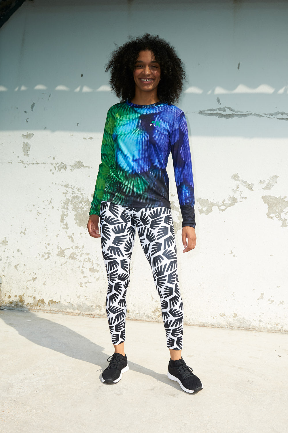 Maillot Gigi - Pixel Bleu & Vert