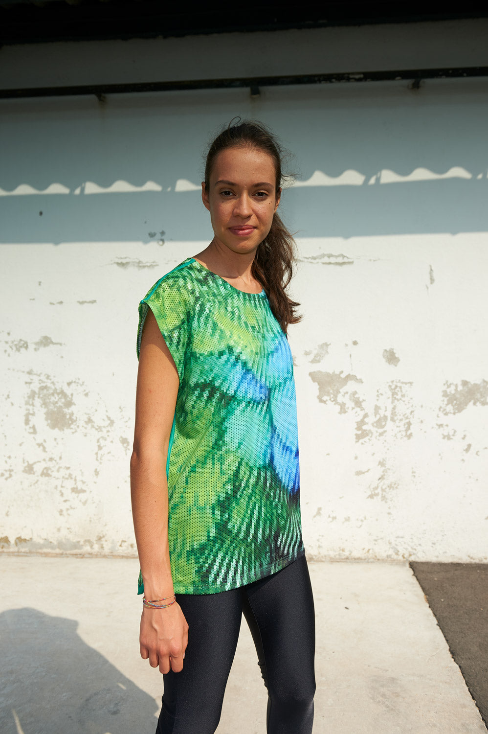 Chasuble Alice - Pixel Bleu & Vert