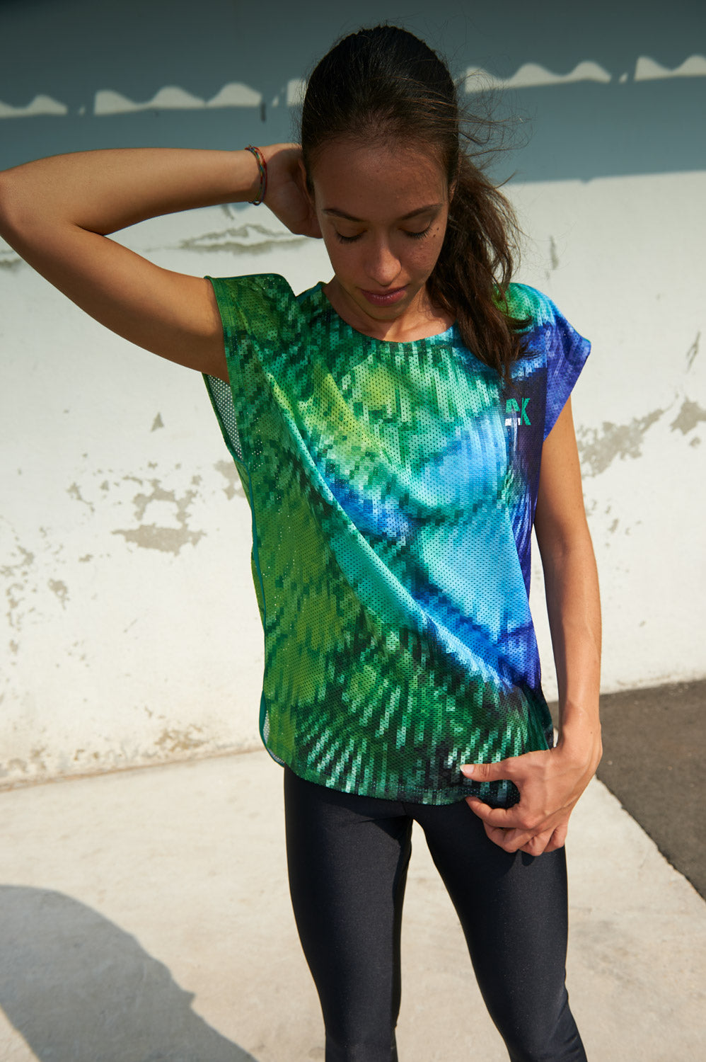 Chasuble Alice - Pixel Bleu & Vert