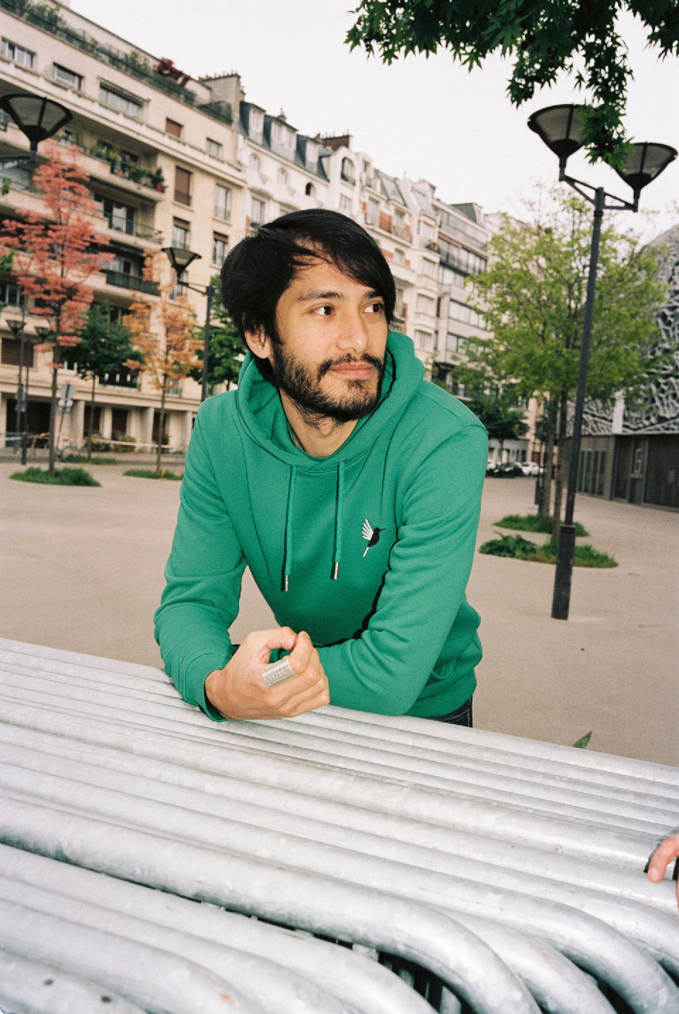 Hoodie unisexe vert