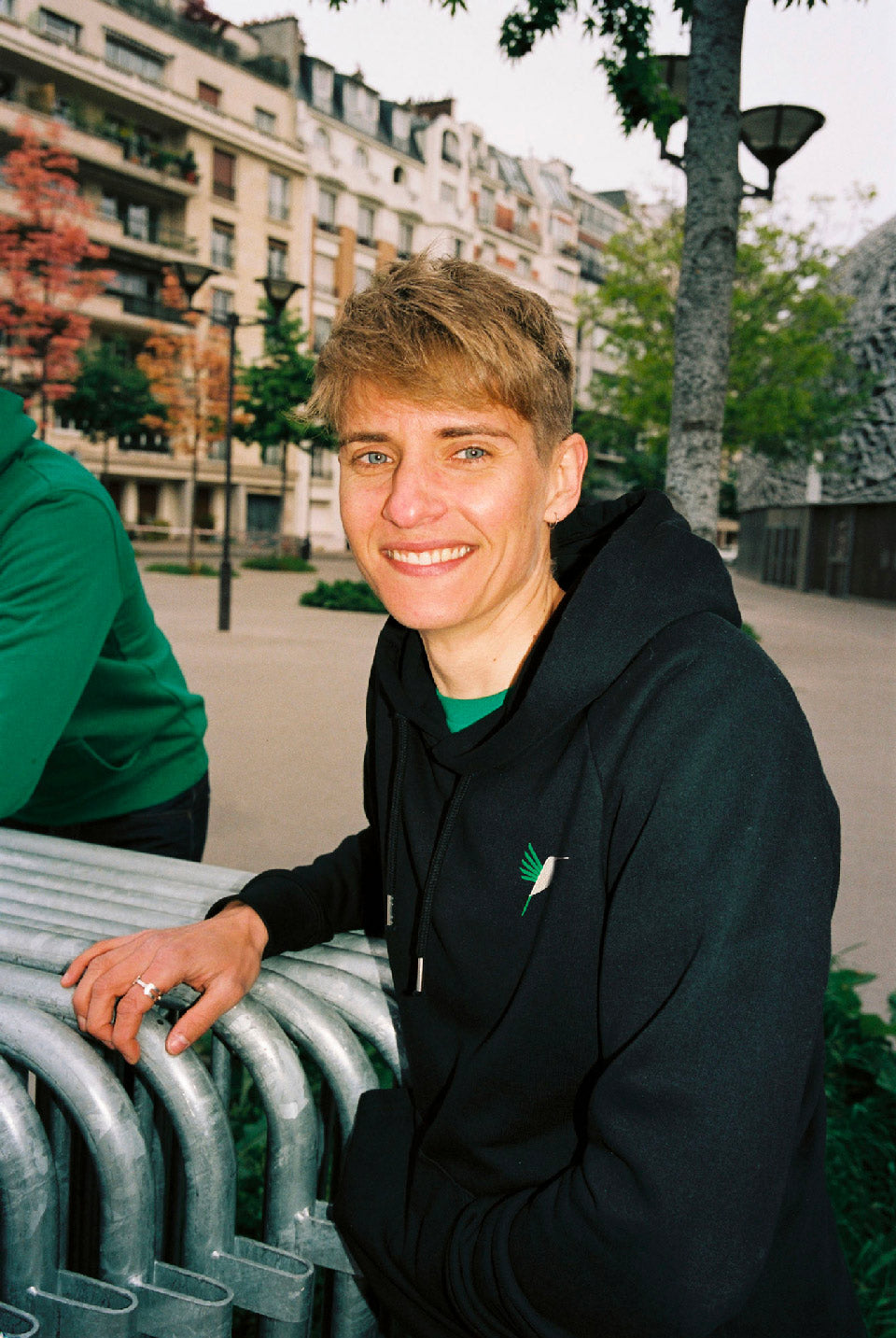 Hoodie brodé noir