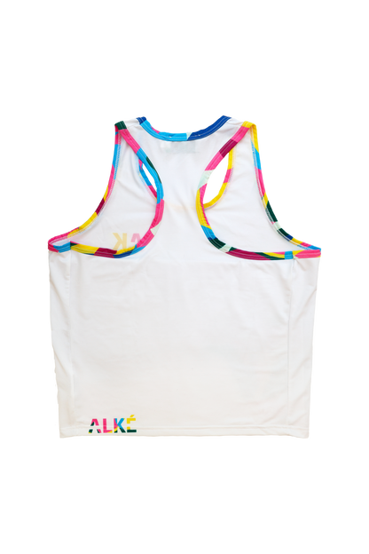 Crop Top Laure - Blanc / Imprimé Matisse