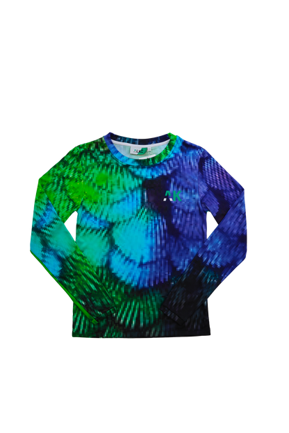 Maillot Gigi - Pixel Bleu & Vert