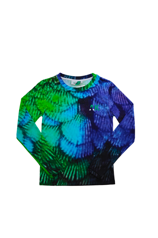 Maillot Gigi - Pixel Bleu & Vert